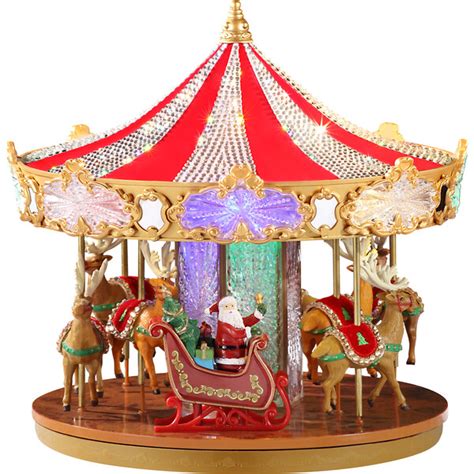 Swarovski Holiday Carousel Mr Christmas Nutcrackers And Accents