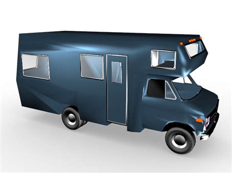 Camper Van 3d Model 3ds Max Files Free Download Cadnav