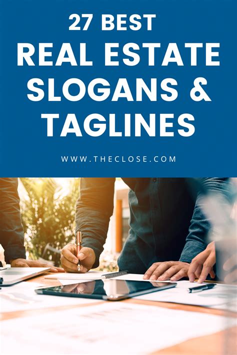If you aren't sure where to start, look to our favorite real estate slogan ideas below. 27 Best Real Estate Slogans & Taglines: 2020 | Real estate ...