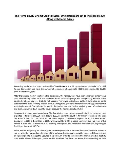 The Home Equity Line Of Credit Heloc Originations Are Set To Increa