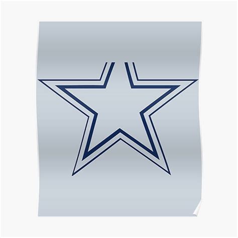 The Dallas Logo Outline Season Sports Poster For Sale By