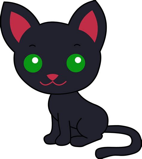 Cartoon Black Cat Clipart Best