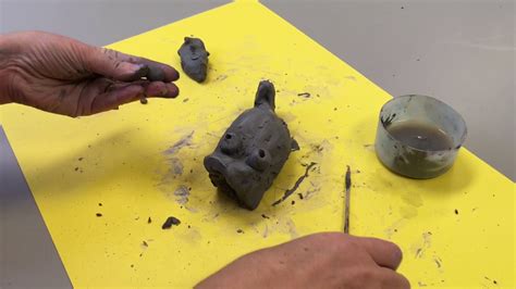 Clay Fish Sculpture Student Art Project Lesson Youtube