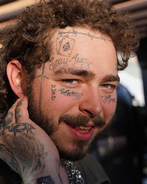 Post Malones Face Tattoos