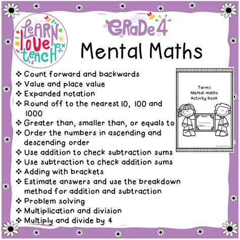 Grade 4 Mental Maths Activity Book • Teacha