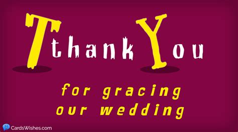30 Thank You Messages For Coming To My Wedding