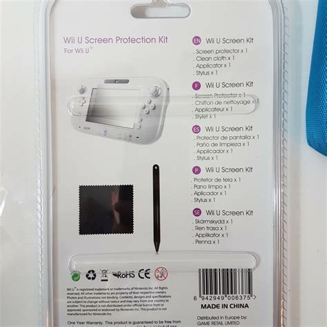 3 X Accessories For Wii U Gamepad Controllermario Hardcover Protector
