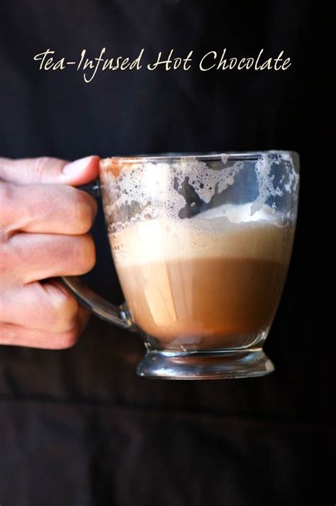 tea infused hot chocolate