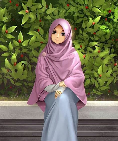 Kartun Muslimah Cantik Jutaan Gambar Hijab Cartoon Anime Muslimah