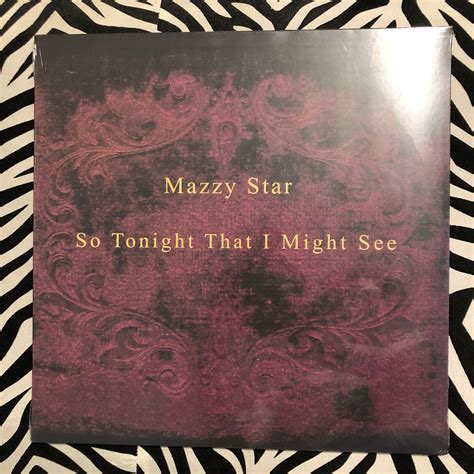 Mazzy Star Vinyl So Tonight That I Might See Album Rare Lp Etsy