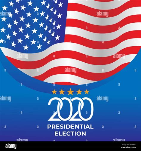 United States Of America Presidential Election 2020 Vector Illustration