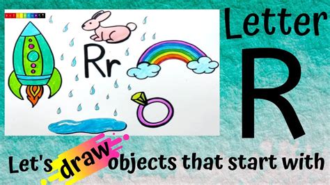 Lets Draw Objects That Start With Letter R Youtube