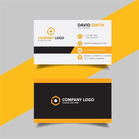 Premium Vector Creative Business Card Template
