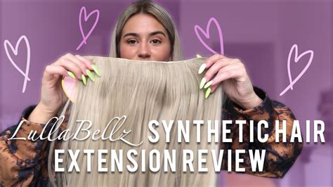 Trying Out Lullabellz 22” 5 Piece Synthetic Hair Extensions Youtube