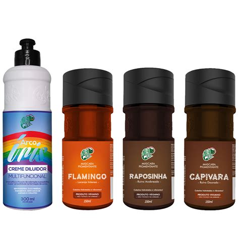 Kit Kamaleão Color Tonalizante Flamingo Raposinha Capivara e Creme