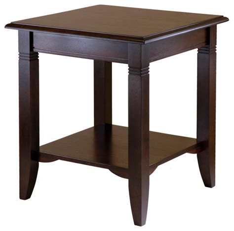 Nolan Accent Table Cappuccino Transitional Side Tables And End Tables By Reecefurniture