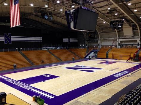 Northwestern Unveils New Welsh Ryan Arena Court The Catch And Shoot