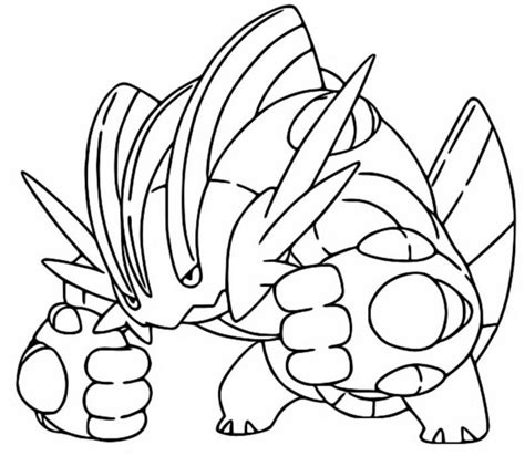 At first pokemon is planned as one season. Coloring page Mega Evolved Pokemon : Mega Swampert 260 260