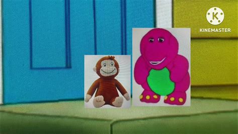 Barney Doll Wink Homemade Curious George Edition 🐒🏡 For Nostalgia