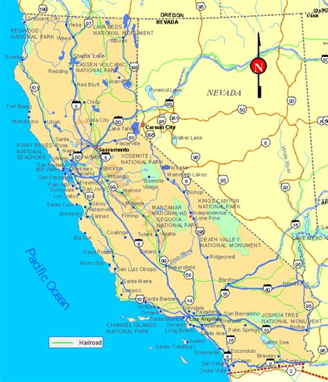California Map Listings United States