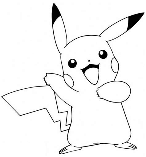 Printable Pikachu Coloring Pages Ater