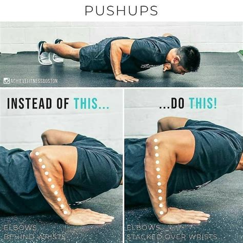 Push Ups Form By Achievefitnessboston At The Bottom Of The Pushup
