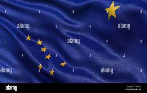 Us State Flag Of Alaska Stock Photo Alamy