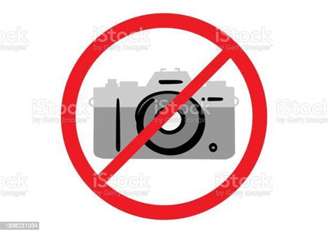 The Sign Of Photography Is Forbidden Hand Drawn Stock Illustration