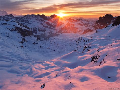 Griessental Sunset Switzerland Mountain Photography By Jack Brauer