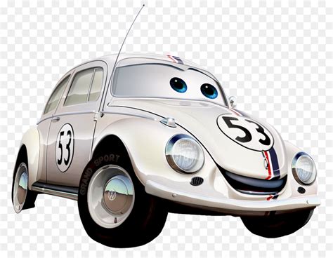 Herbie Lightning Mcqueen Mater Car Volkswagen Beetle Cartoon