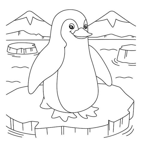 Pingüinos en el Hielo para colorear imprimir e dibujar ColoringOnly Com