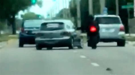Car Runs Over Motorcyle In Road Rage Incident Cnn Video