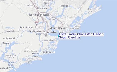 Fort Sumter Charleston Harbor South Carolina Tide Station Location Guide