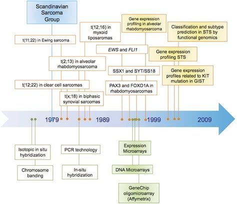 Timeline With The Most Important Genetic And Expression Findings In