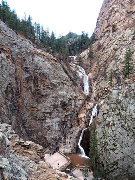 Seven Falls In Colorado Springs Stock Image Image Of Landscape