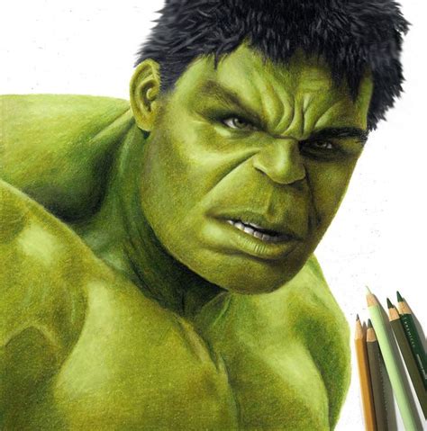 Keep a few in your locker or at home in case you lost some. Colored Pencil Drawing of the Hulk by JasminaSusak ...