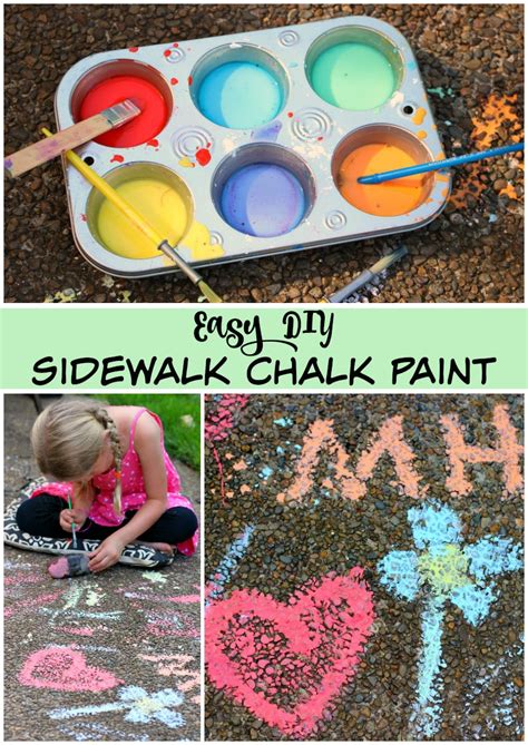Diy Sidewalk Chalk Paint For End Of Summer Make And Takes