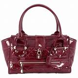 Images of Burberry Red Patent Handbag