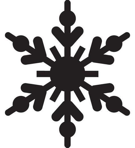 Christmas Snowflake Silhouette At Getdrawings Free Download