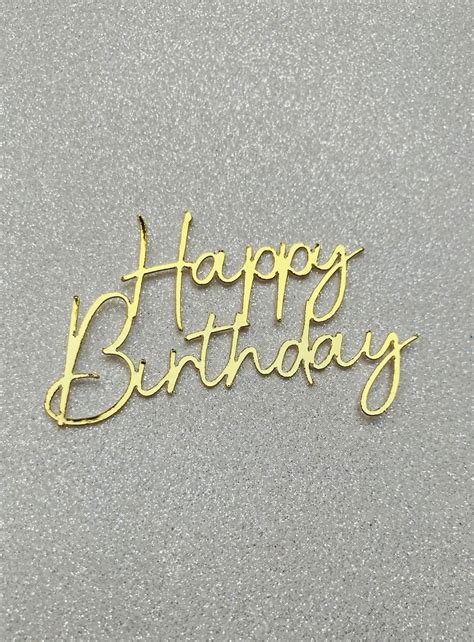 Happy Birthday Cupcake Topper Happy Birthday Cupcake Toppers Etsy Uk
