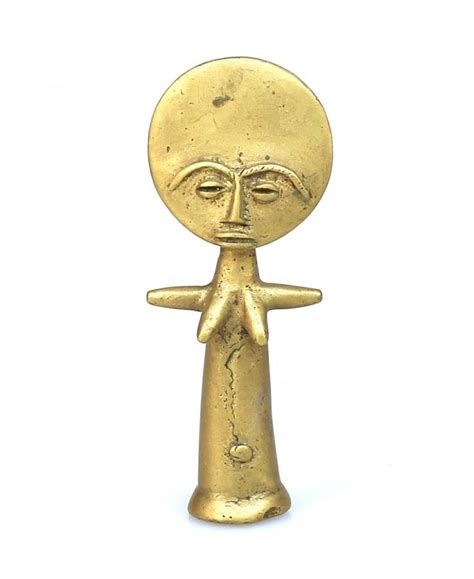 Brass Akuaba Doll Figurine 1690 Figures Metal — Deco Art Africa
