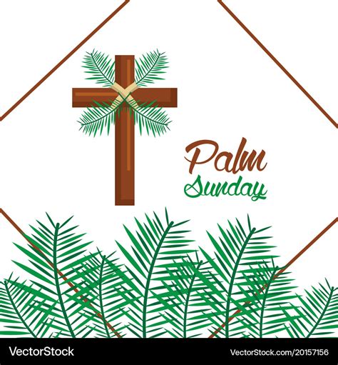 Palm Sunday Happy Easter Celebration Royalty Free Vector