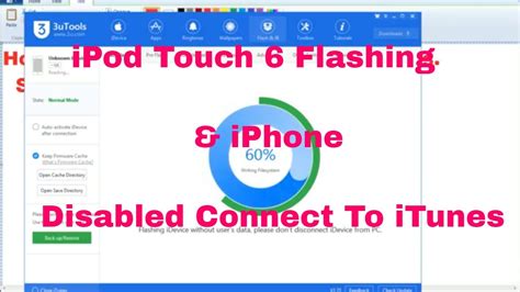 Ipod Touch 6 Disabled Connect To Itunes Solution Flashing Done Youtube