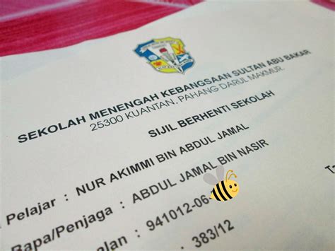 Pi tarikh lahir tarikh masuk sekolah : Spice of My Life: Sijil Berhenti Sekolah + Sijil Koko ...