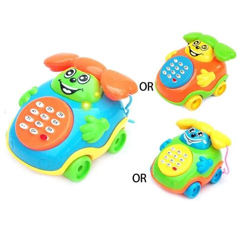 Lovely Kids Baby Sound Toys Music Car Cartoon Buttons Phone Educational