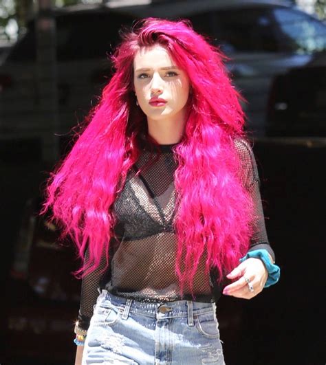 It may result in serious hair problems. Bella Thorne Shows off Her New Freshly Bright Red Dyed ...