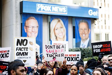 Protesters Flock to Fox News Headquarters to Scare Off Advertisers - Rolling Stone