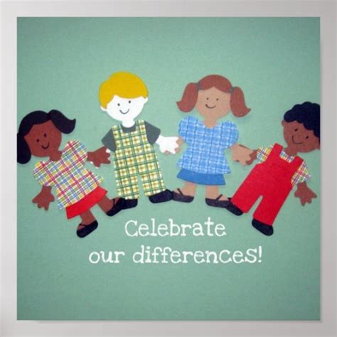 Celebrate Our Differences Poster Zazzle