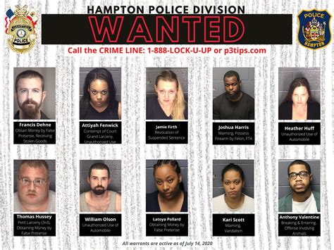 Hampton Police - WEEKLY WANTED BULLETIN! Have you seen...