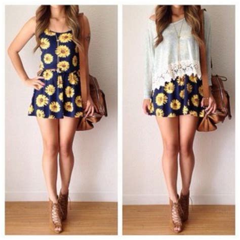 sunflower dress outfit | Fashion, Cute fashion, Fashion outfits